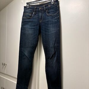 R13 “Boy Skinny” dark wash jeans - size 25